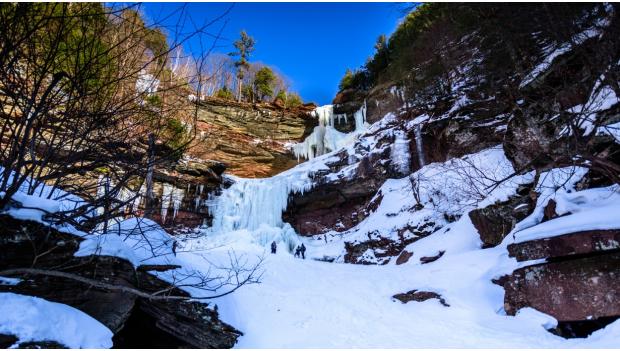 New York Frozen Waterfall Hike