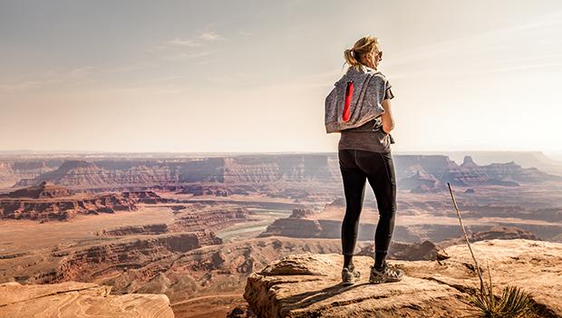 Overlooking the cliffs in Utah